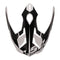 LS2 MX701 Alter Helmet Peak - Matte Black White