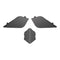 LS2 MX701 Explorer Cover Side Screw Peak - Matte Black