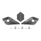 MX701 Carbon Cover Side Screw Peak - Matte Black