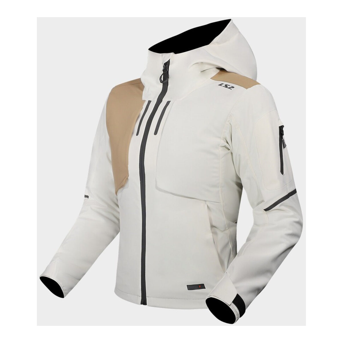 LS2 Axel Ladies' Jacket - Light Grey / Khaki