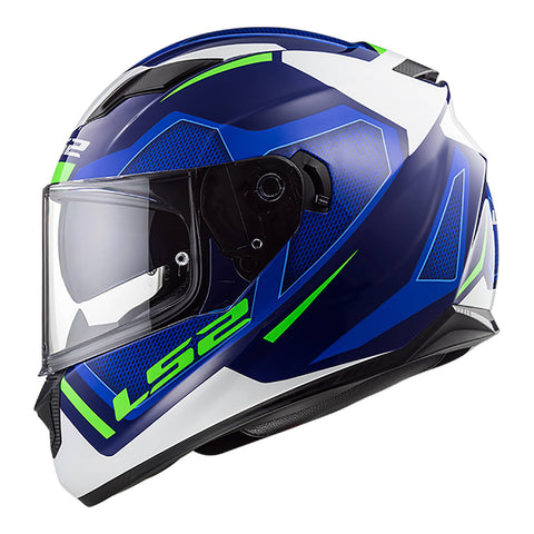 LS2 FF320 Stream Evo Axis Helmet - White / Blue
