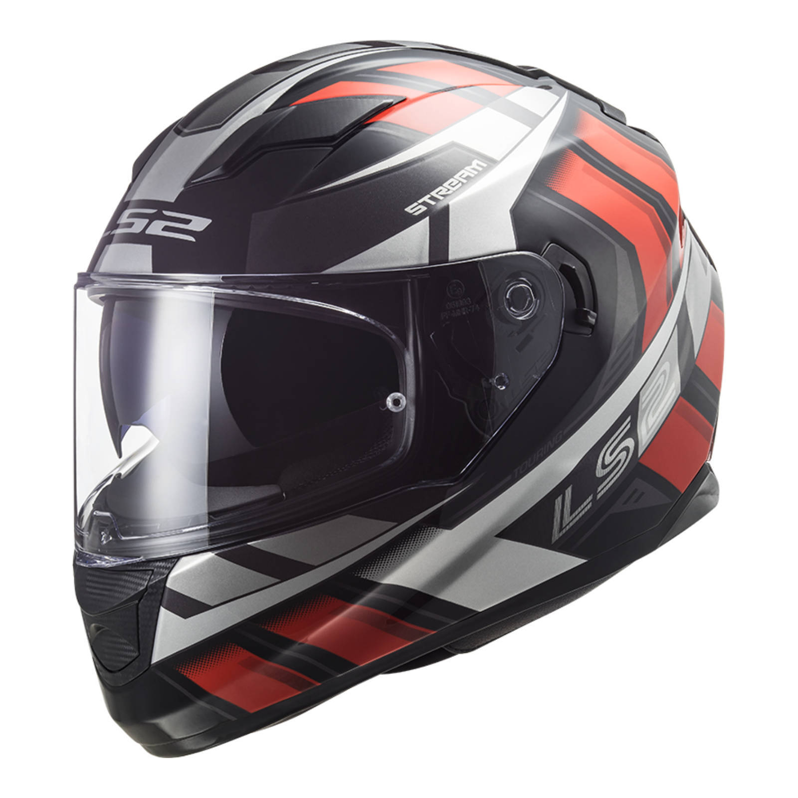 LS2 FF320 Stream Evo Loop Helmet - Black / Red