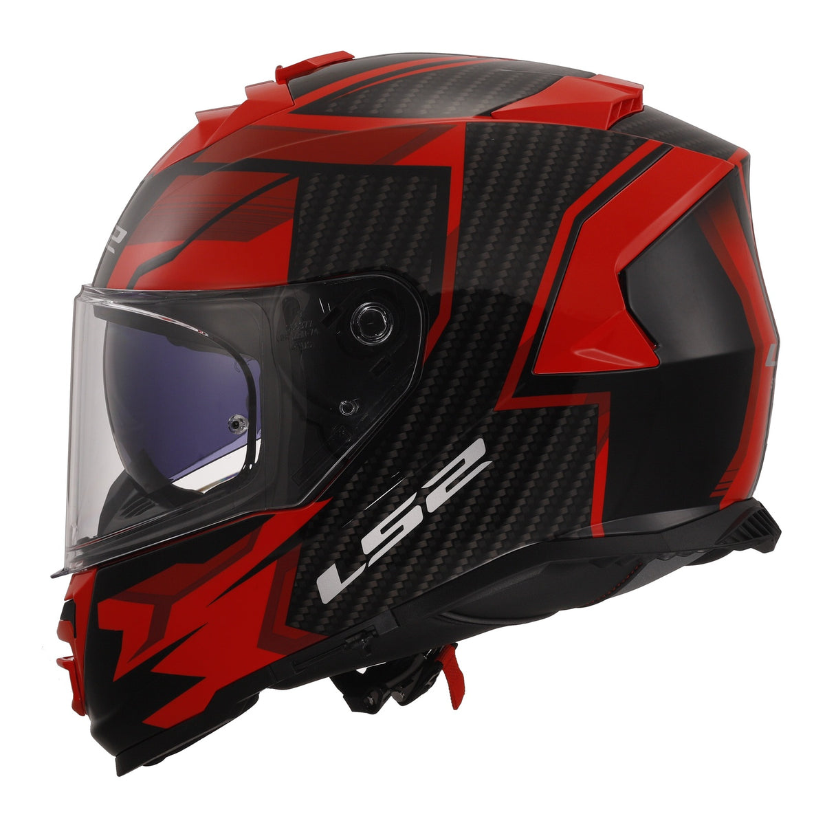 LS2 FF800 Storm II Tracker Helmets - Black / Red 06