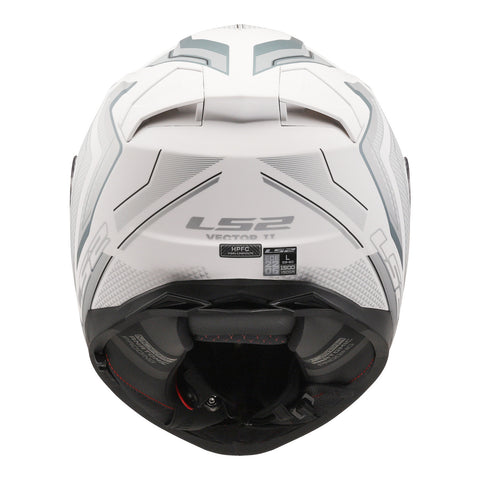 LS2 FF811 Vector II Alizer - Matte White / Silver 06