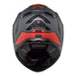 LS2 FF811 Vector II Splitter Helmets - Matte Titanium / Red