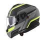 LS2 FF908 Strobe II Monza Flip Front Helmets - Matte Black / Hi-Vis Yellow 06