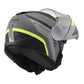 LS2 FF908 Strobe II Monza Flip Front Helmets - Matte Black / Hi-Vis Yellow 06