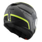 LS2 FF908 Strobe II Monza Flip Front Helmets - Matte Black / Hi-Vis Yellow 06