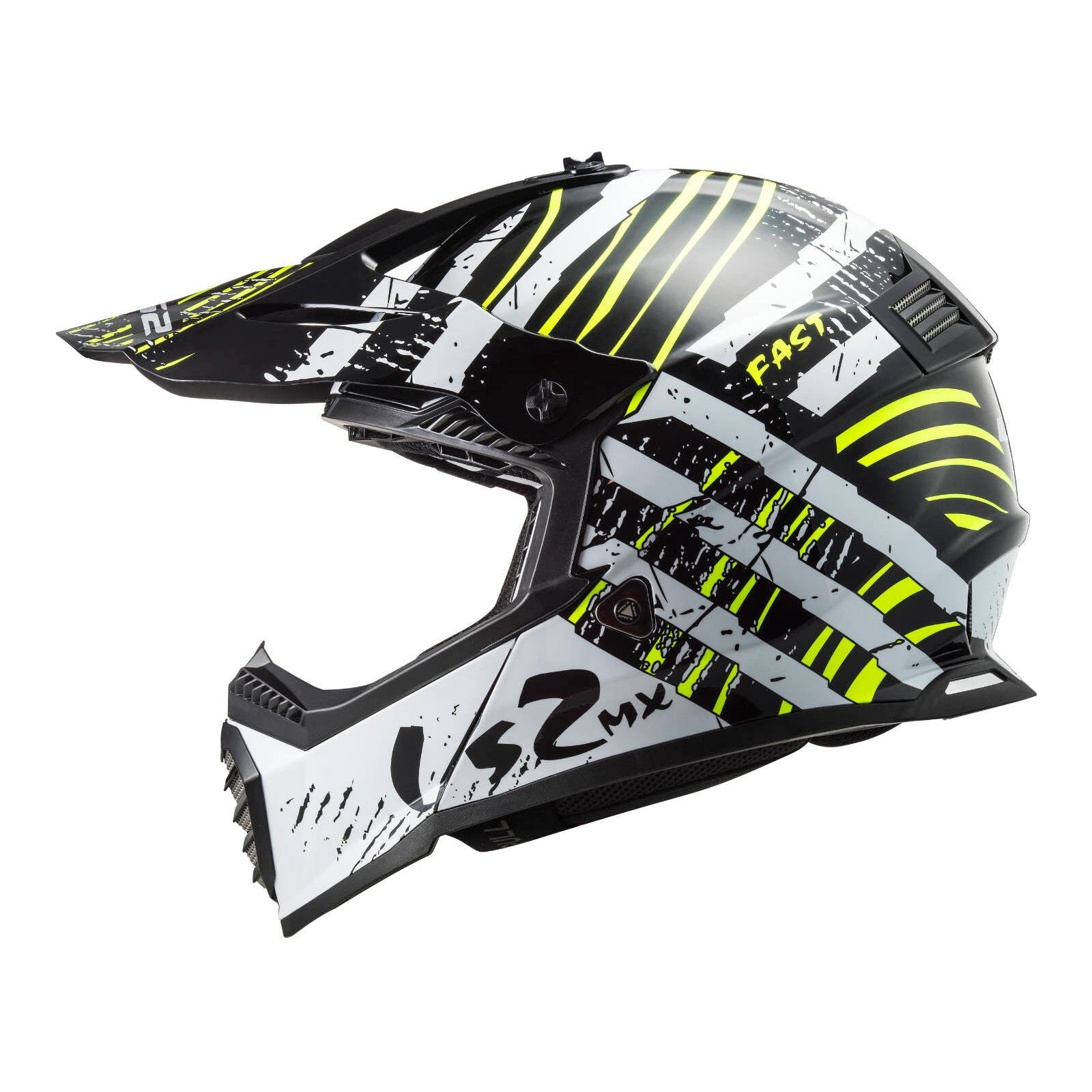 LS2 MX437 Fast Evo Verve Helmet - Black / White