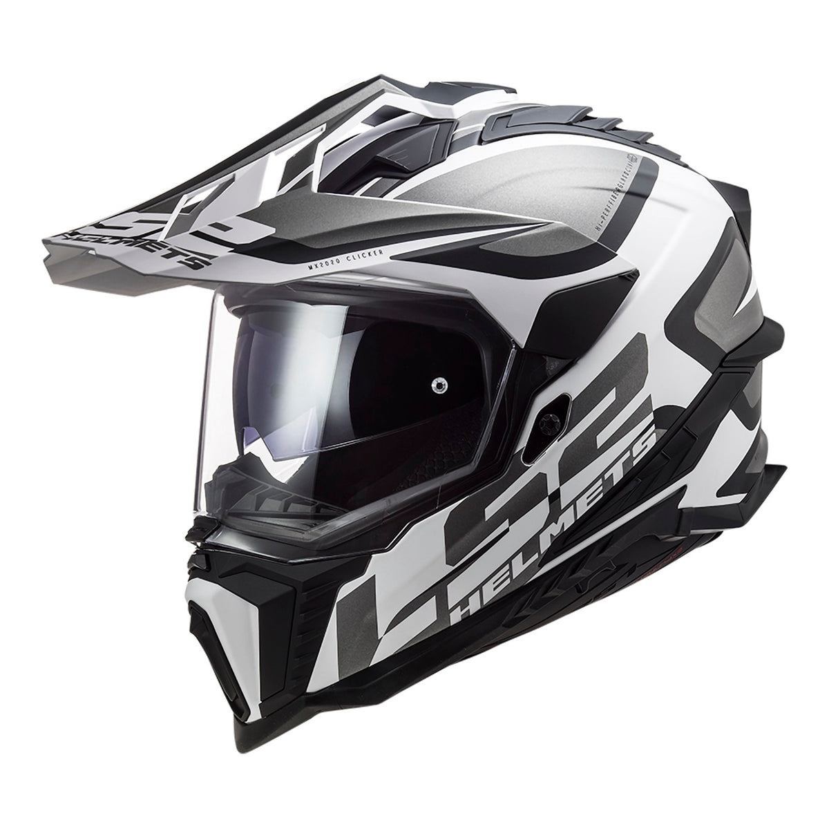 LS2 MX701 Explorer Alter Helmet HPFC - Matte Black / White 06