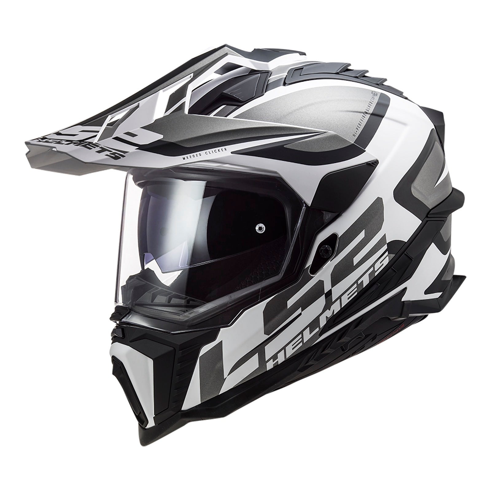 LS2 MX701 Explorer Alter Helmet - Matte Black / White (XS)