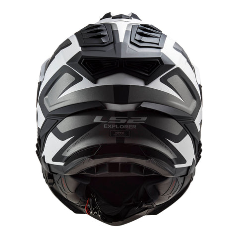 LS2 MX701 Explorer Alter Helmet - Matte Black / White (XS)