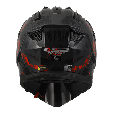 LS2 MX702 Pioneer II Crazy - Black / Grey / Red 06