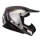 LS2 MX706 COZ Arched Helmet - Black / Silver / Titanium 06