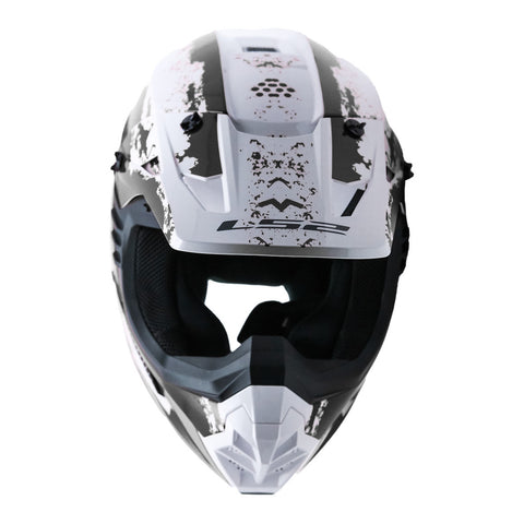 LS2 MX706 COZ Hyde Helmet - Black / White 06