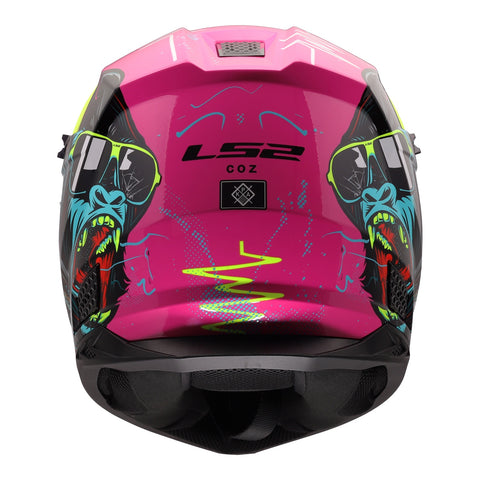 LS2 MX706J COZ Junior Gorilla Helmet - Gloss Purple 06