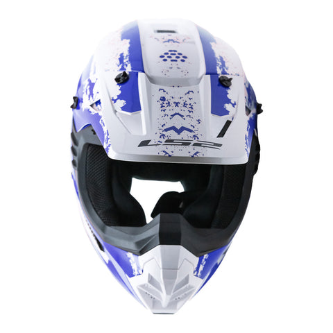 LS2 MX706J COZ Hyde Junior Helmet - Blue / White 06