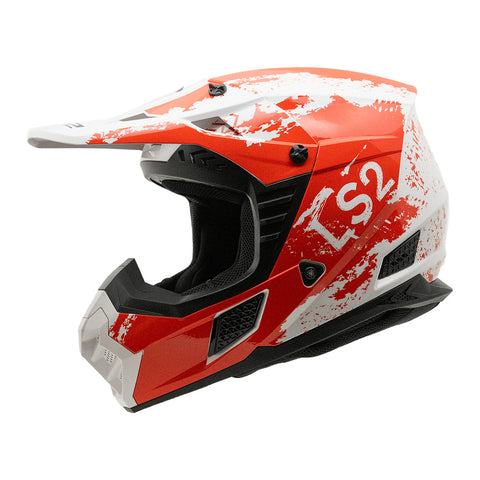 LS2 MX706J COZ Hyde Junior Helmet - Red / White 06