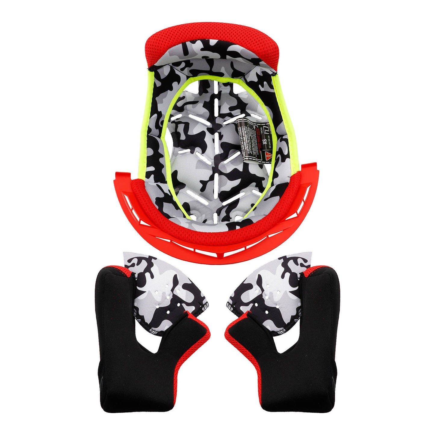 LS2 MX437 Fast Evo Liner - Red