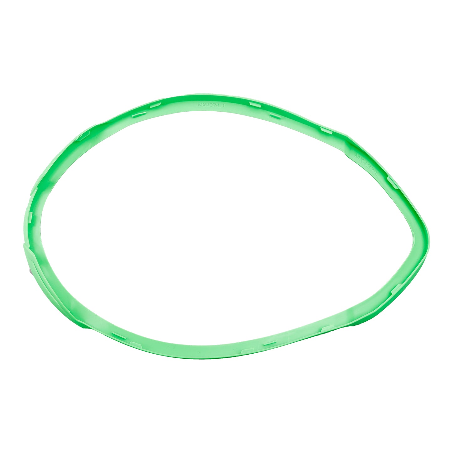 LS2 MX437 Fast Evo Bezel Down - Green (XL-3XL)