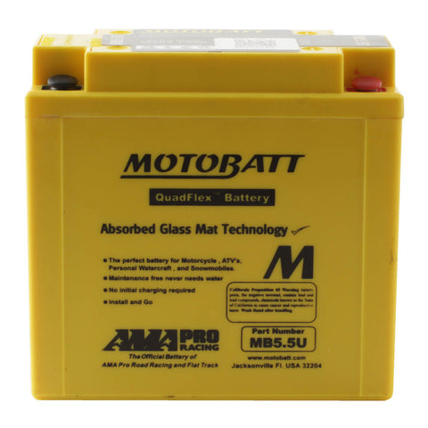 Motobatt Battery Quadflex AGM - MB5.5U