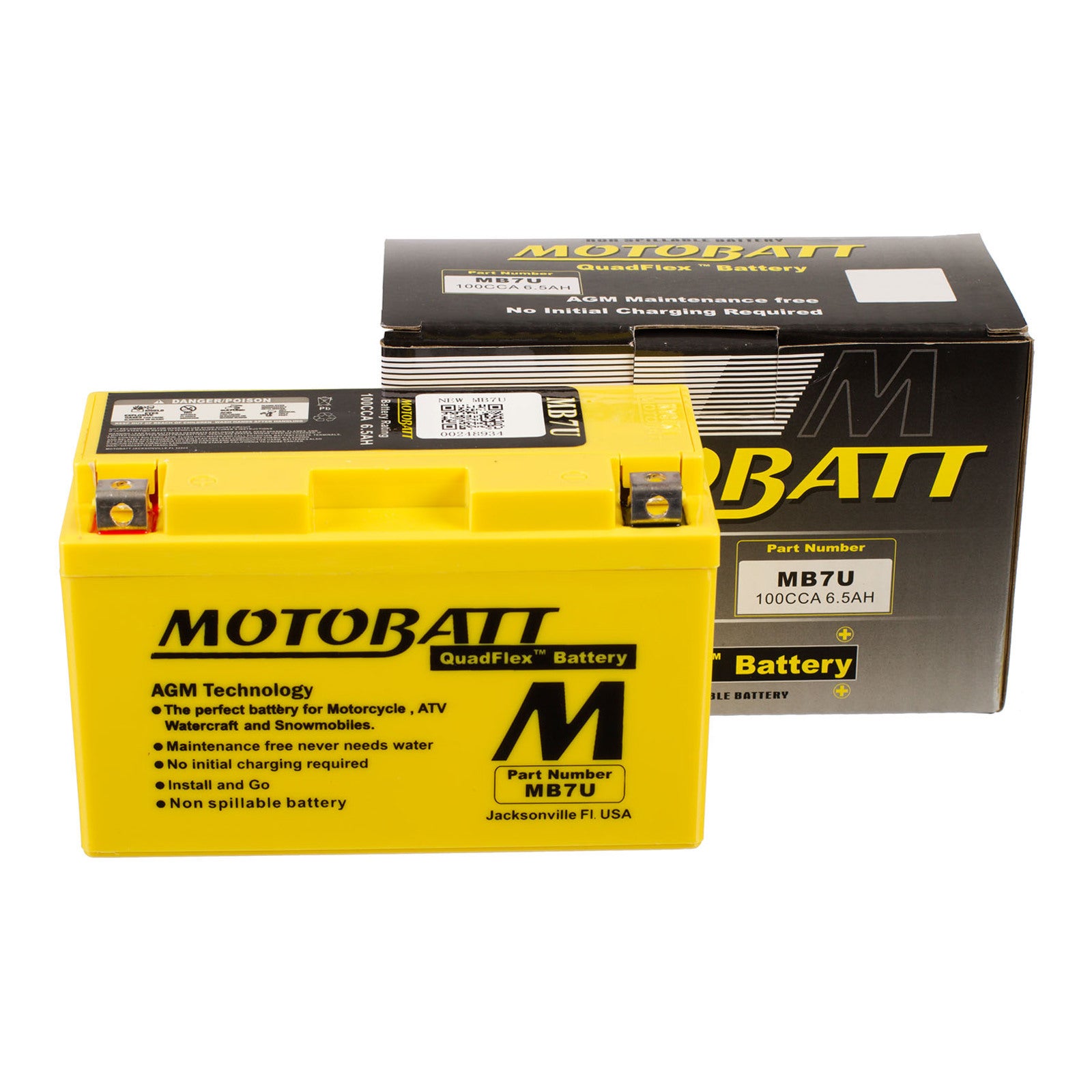 Motobatt Battery Quadflex AGM - MB7U