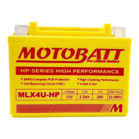 Motobatt Pro Lithium Battery MLX4U-HP *10