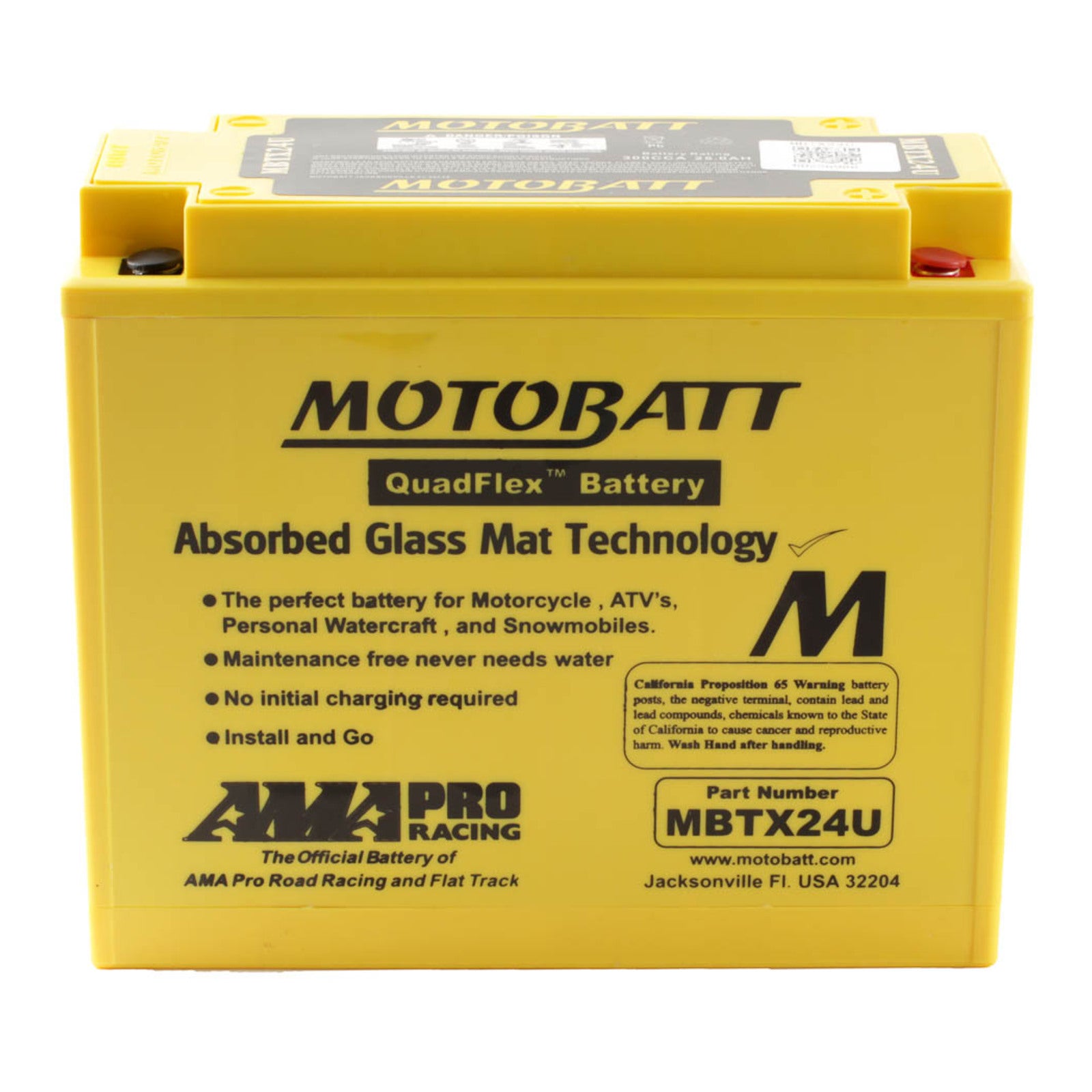 Motobatt Battery Quadflex AGM - MBTX24U