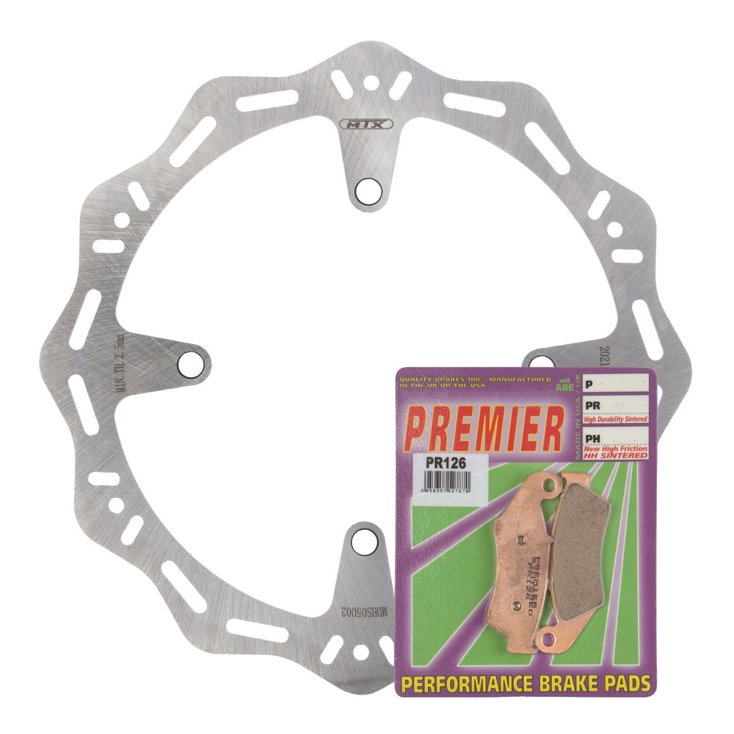 MTX Hornet Disk & Premier Pad Front Kit - Suzuki