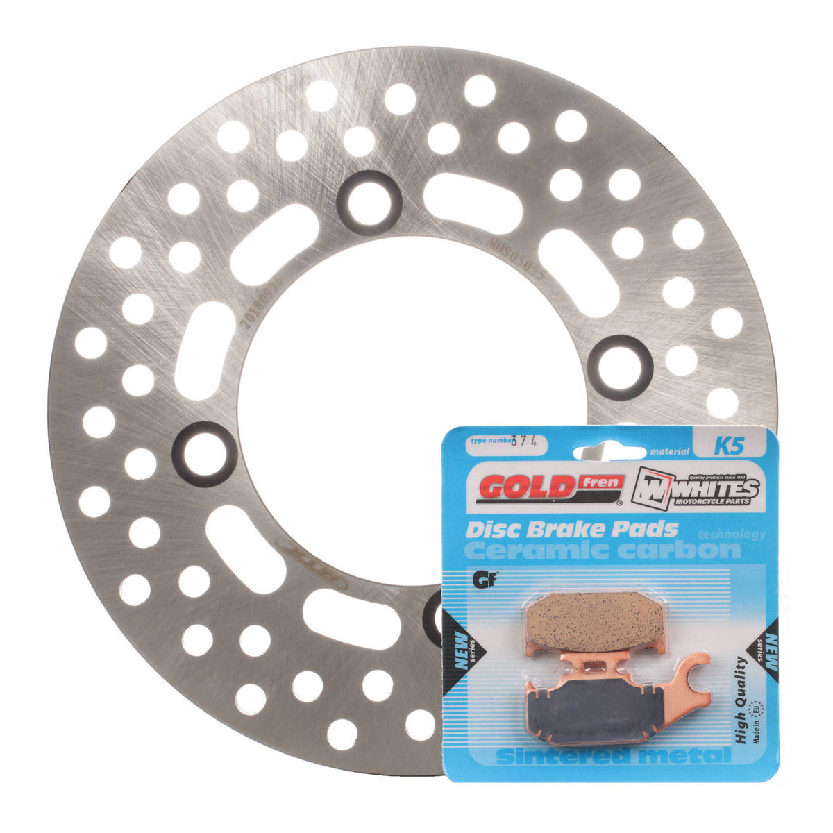 Brake Disc & Pad Front Kit - Suzuki LTA500XP, LTA750XP - Right