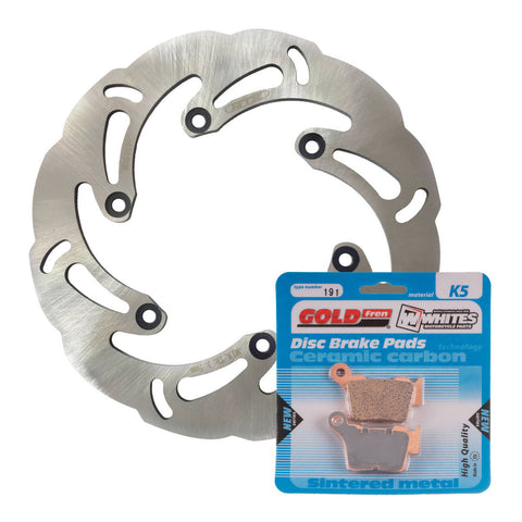 Brake Disc & Pad Rear Kit - KTM 250 SX-F '05-'24 - Wave