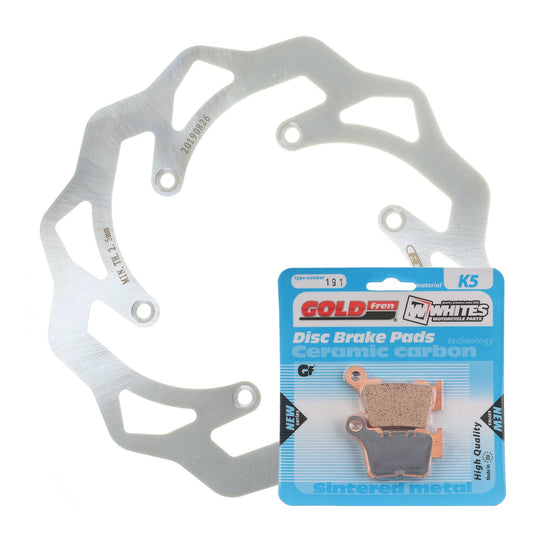Brake Disc & Pad Rear Kit - KTM 450 SX-F '07-'24 - Wave