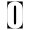 Whites Race Number - White #0 (10 Pack)