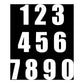 Whites Race Number - White #4 (10 Pack)