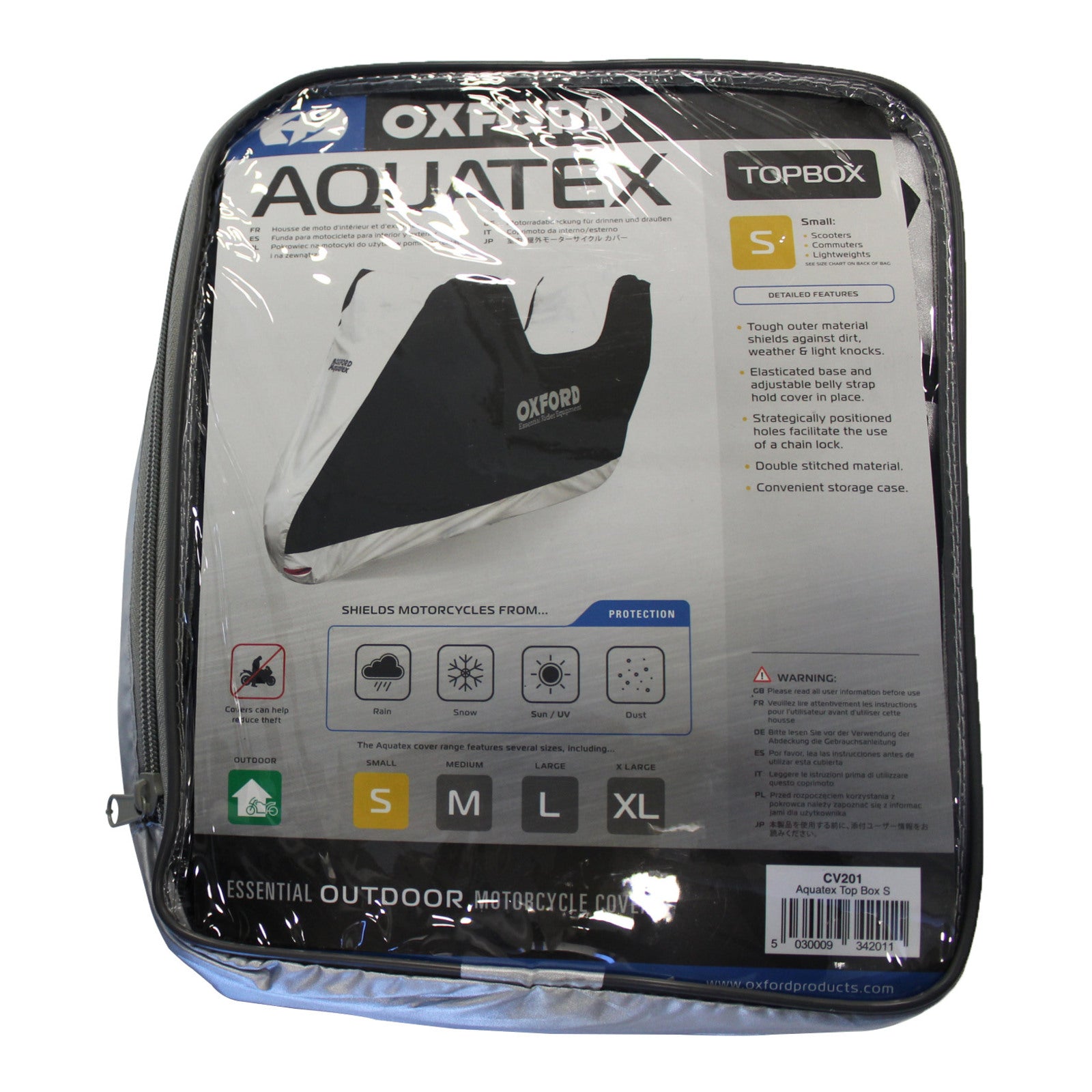 Oxford Aquatex Small/Scooter Waterproof Cover With Topbox