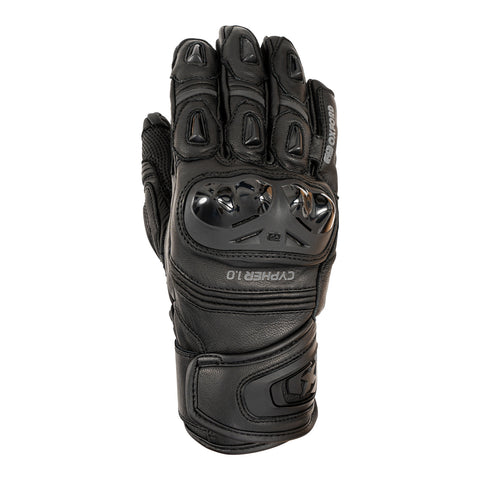 Oxford Cypher 1.0 Short Leather Men's Glove - Stealth Black