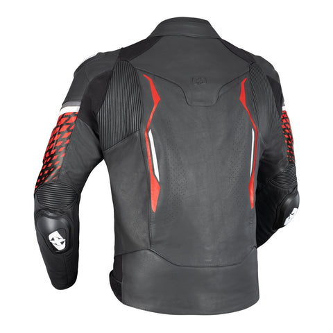 Oxford Nexus 1.0 Leather Men's Jacket - Black / Red