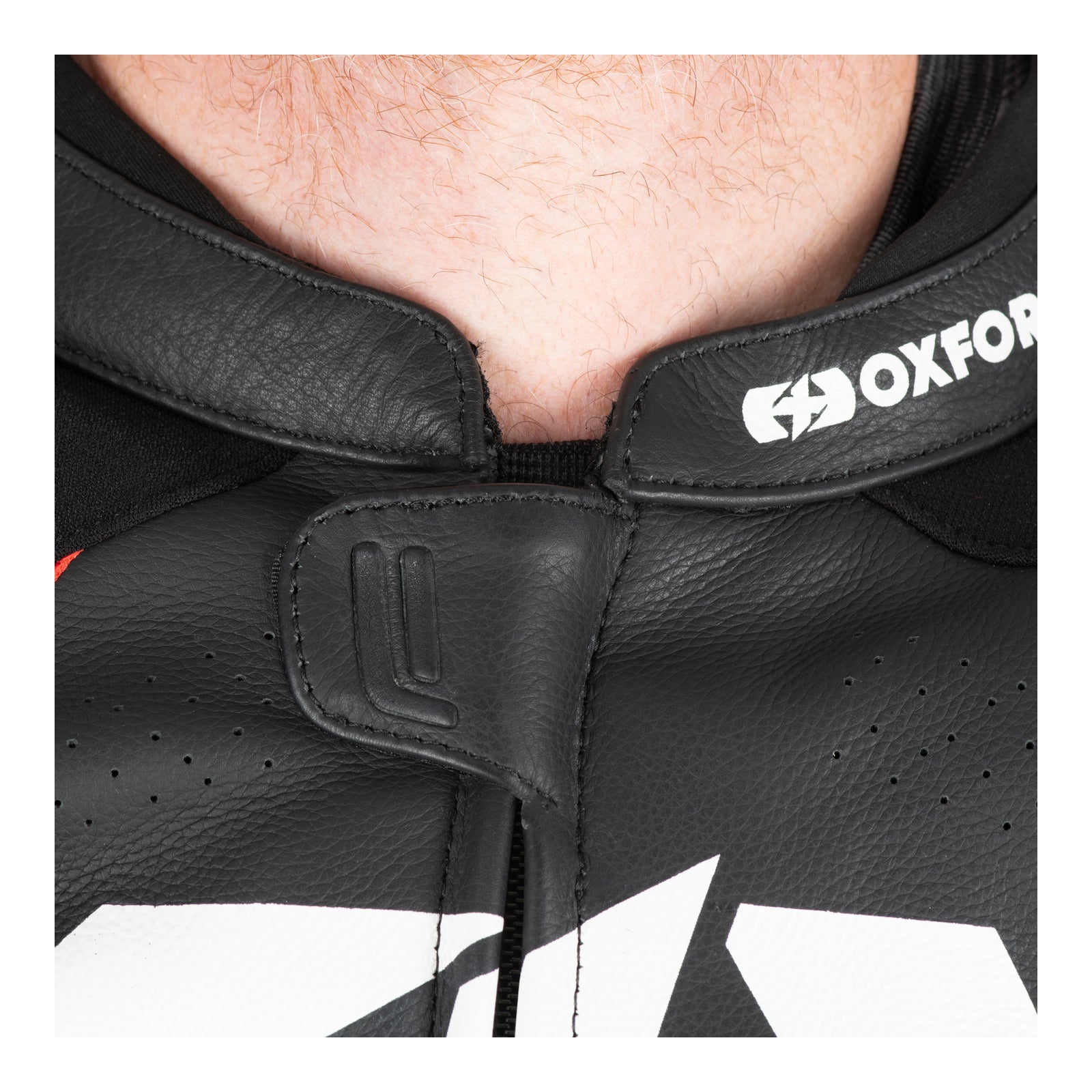 Oxford Nexus 1.0 Leather Men's Jacket - Black / Red