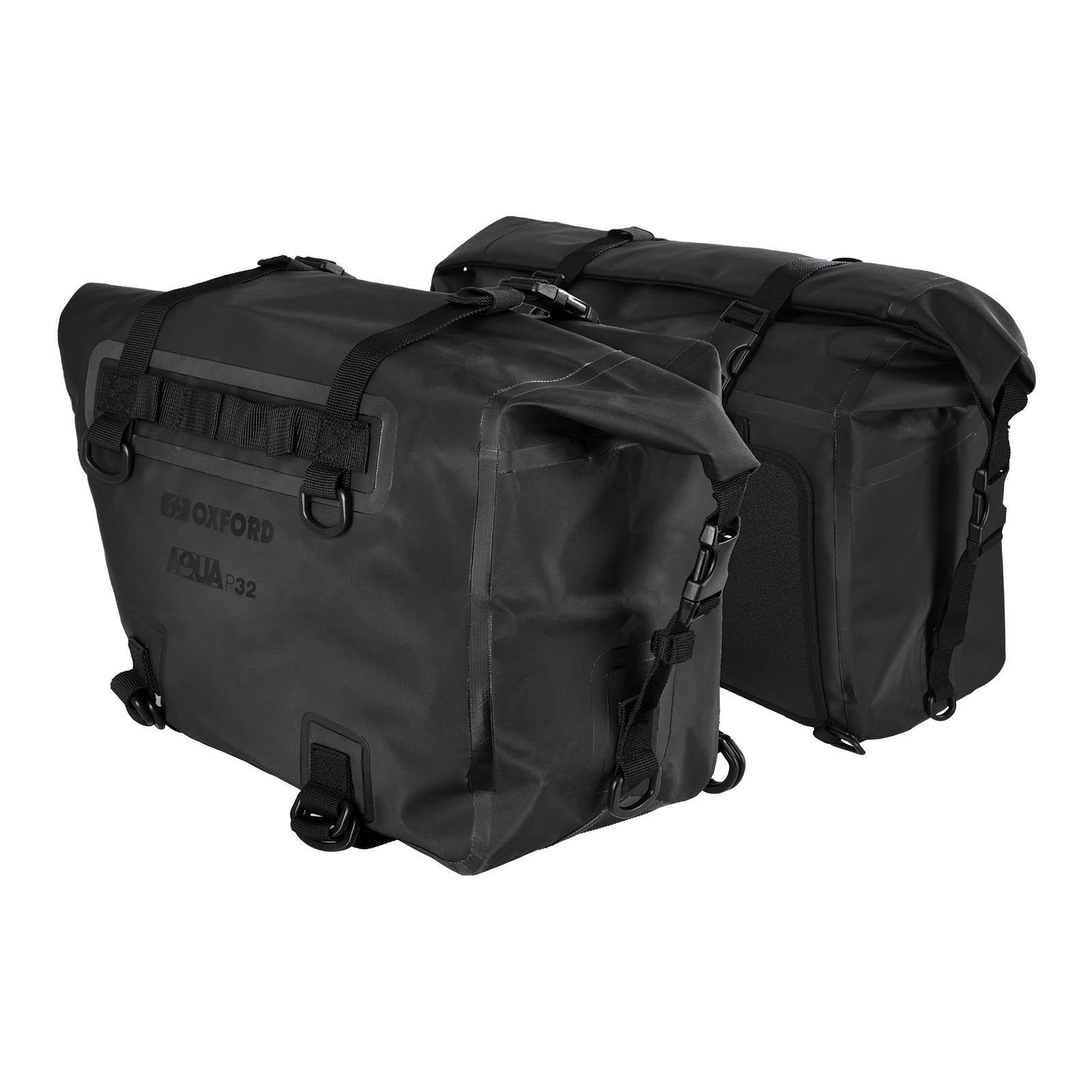 Oxford Panniers Aqua P32 - Black(pair)