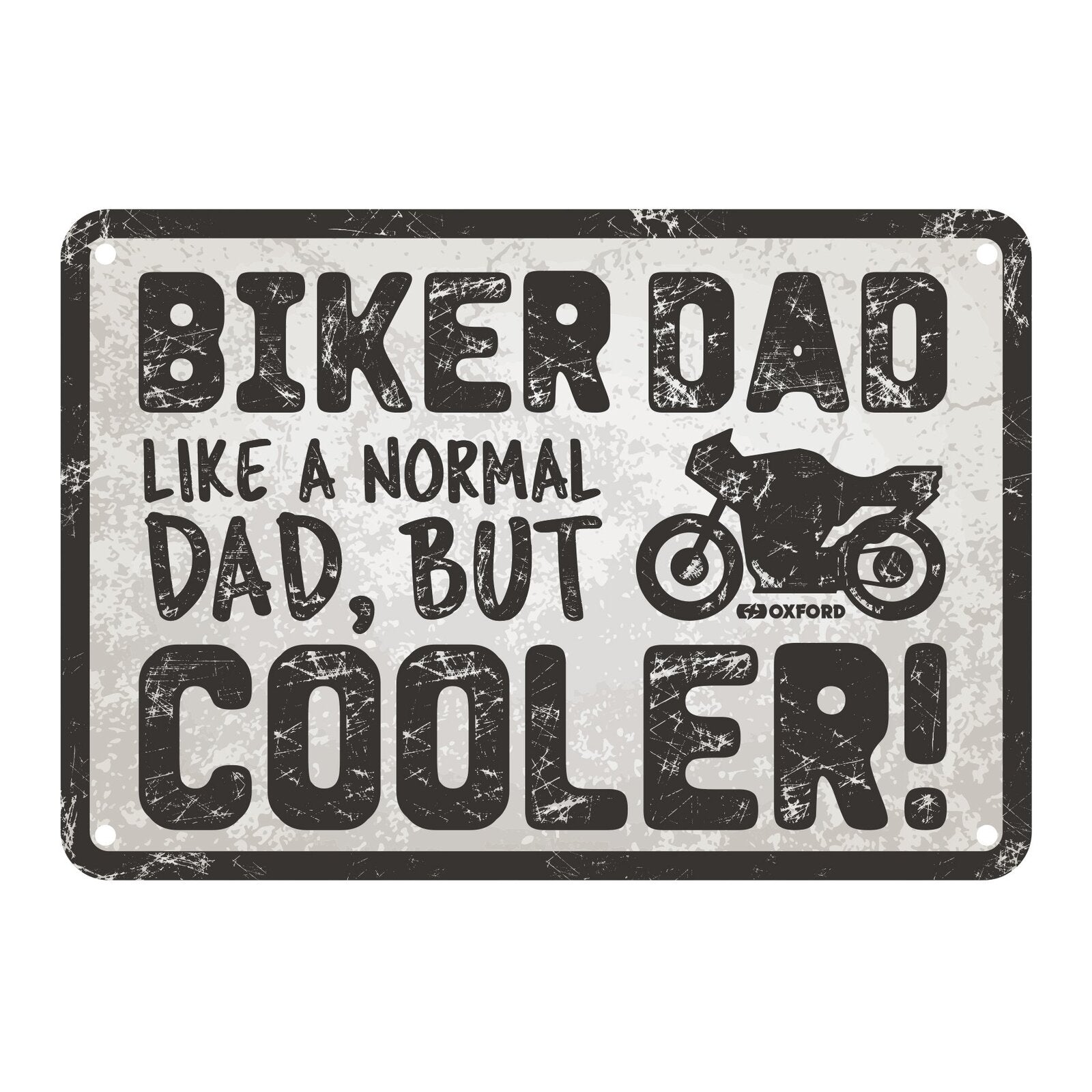 Oxford Garage Metal Sign: Biker Dad Cooler