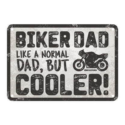 Oxford Garage Metal Sign: Biker Dad Cooler