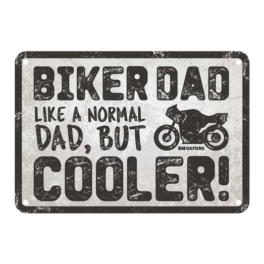 Oxford Garage Metal Sign: Biker Dad Cooler