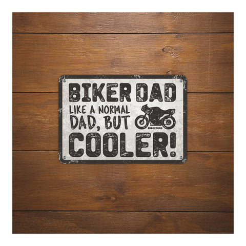 Oxford Garage Metal Sign: Biker Dad Cooler
