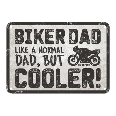 Oxford Garage Metal Sign: Biker Dad Cooler