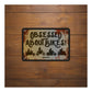 Oxford Garage Metal Sign: Obsessed About Bikers