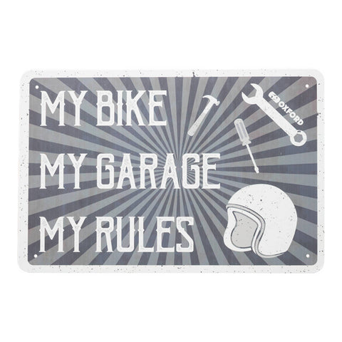 Oxford Garage Metal Sign: My Rules