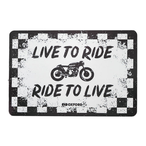 Oxford Garage Metal Sign: Ride