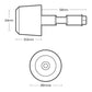 Oxford Bar Weights CS255 Carbon Steel 255g Matt
