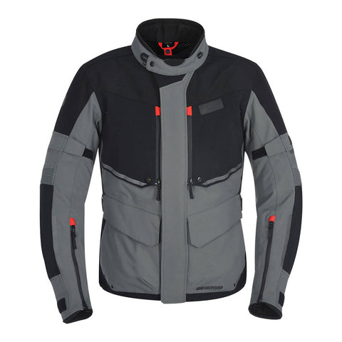 Oxford Mondial Laminate Jacket - Black / Grey