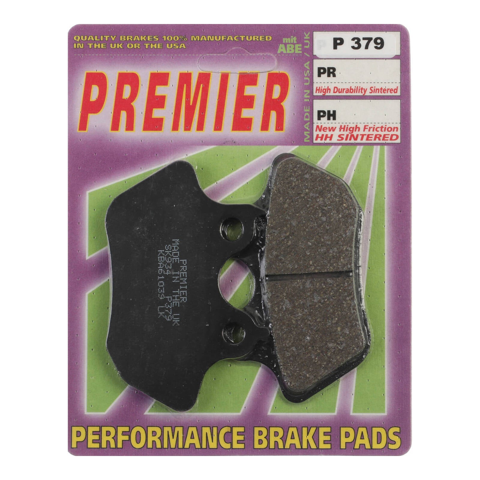Premier Brake Pads - P Organic Standard